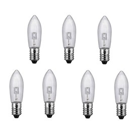 E10 Candle Arch Bridge Bulb Christmas Lamp Spare E10 LED Screw Light 10V to 55V AC 0.2W (7)