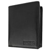 MOKIES Men's Leather Wallet - Extra Sturdy Double Stitching -