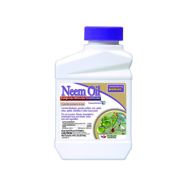 Bonide (BND024) - Neem Oil Concentrate, Insect Pesticide for Organic Gardening (16 Oz.), (Packaging May Vary)
