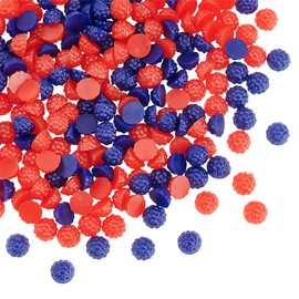 OLYCRAFT 240pcs Miniature Fruit Raspberry 2 Colors for Dollhouse Mini Fruit Doll Lifelike Candy Toy Food Samples Imitation Decoration Props Scene Accessories DIY Dollhouse Accessories Fruit Model