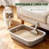 Disposable Litter Boxes for Cats 8-Pack Extra Thick & Sturdy