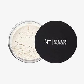 Cosmetics Bye Bye Poreless Finish Airbrush Loose Powder, Makeup Setting Powder with Collagen & Antioxidants, .23 oz, Full Size