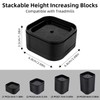 Tuieert Treadmill Incline Riser Blocks 4Pcs, Stackable Non-Slip Walking Ramp