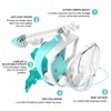 Jsdoin Snorkel Mask Full Face,180°view Design - Anti-fog, Anti-leak Technology