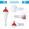 PATIKIL Fishing Float Bobbers, 15 Pack Hard ABS Oval Stick
