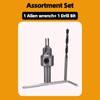 YaaYii Adjustable Multi-Step Countersink for Confirmat Screw Two-Piece Drill Bit