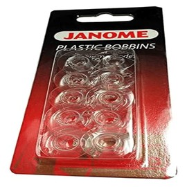 Janome Janome Genuine 10 Pk. Plastic Bobbins #200122614 for All Janome & Necchi Models