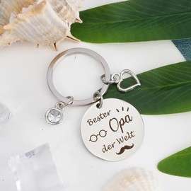 Gift Grandpa Christmas, Grandpa Gift Christmas, Gifts for Grandpa from Grandson, Keyring Grandpa Gift Birthday, Father's Day Gift for Grandpa, Gifts Grandpa Gift, Father's Day Gift Grandpa, silver