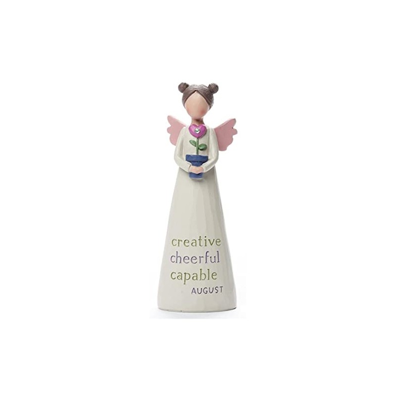 Feather & Grace Hand Painted Resin Decorative Figurine - August