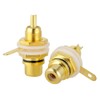10 Unids HIFI Conector de Audio Chapado en oro Jack