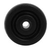 uxcell 1.5-inch Diameter Rubber Wheel Skateboard Trolley Caster Pulley Black