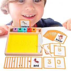 Wood Sand Tray - Sand Tracing Tray | Learning Sand Writing Trays for Classroom Letter Tracing Drawing for Children Aged Over 2