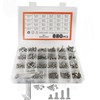 880 Pcs M2 M3 M4 M5-304 Stainless Hex Socket Flat