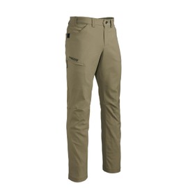 KUIU Switchback Pant - Water & Stain Resistant, 2-Way Stretch, Secure Thigh Pocket, Reinforced Knife Feature, Articulated Knees, Durable & Versatile for Hiking and Everyday Wear Khaki