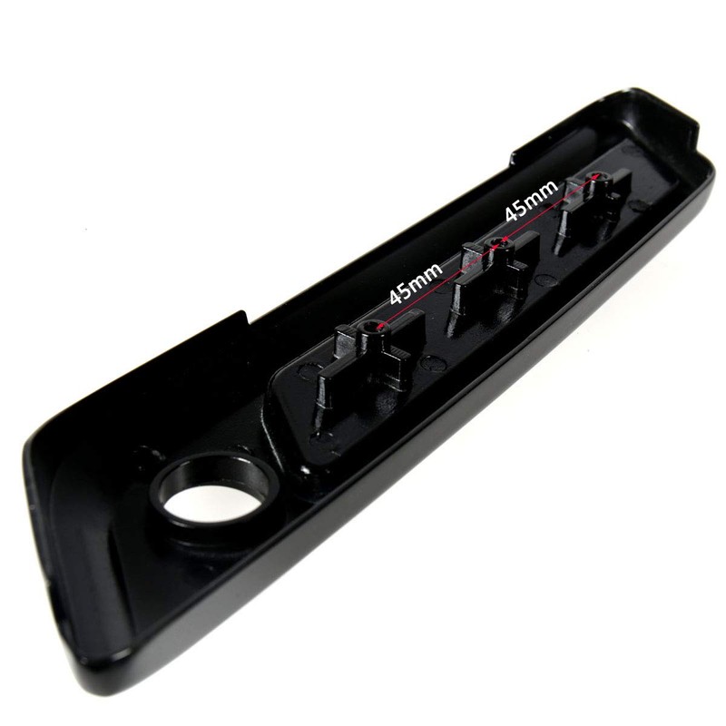 Black Saddlebag Outer Lid Hinge Latch Covers For Harley Touring