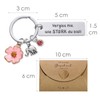MEJOSER Gifts for Women Best Friend Courage Gift Keyring with