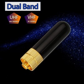 Retevis RT805s Two Way Radio Antenna SMA-F Dual Band VHF/UHF Short Antenna Compatible with Walkie Talkie RT5 RT5R RT7 RT21 Baofeng BF-888S UV-5R UV-5RA UV-5RB UV-5RC UV-5RD Handheld Antenna (2 PCS)