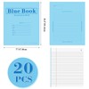 Skyygemm 20 Pack Exam Blue Book, 8.5" x 7", 8