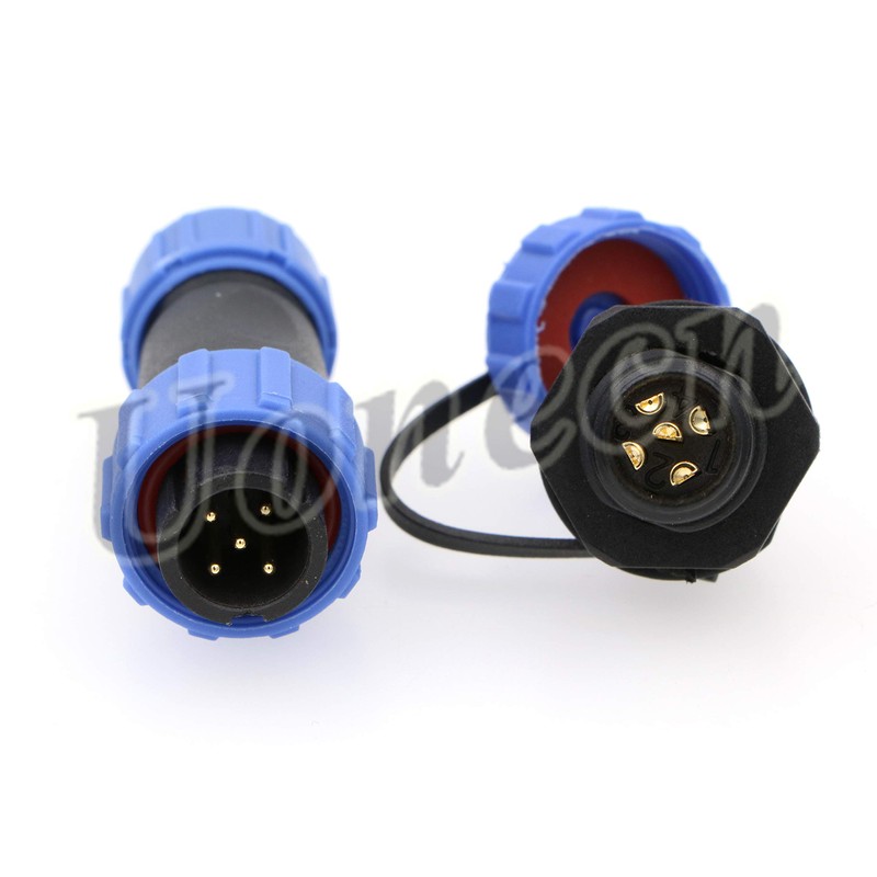 Uonecn SP13 5 Pin Waterproof Connector Plug Socket Aviation Connector