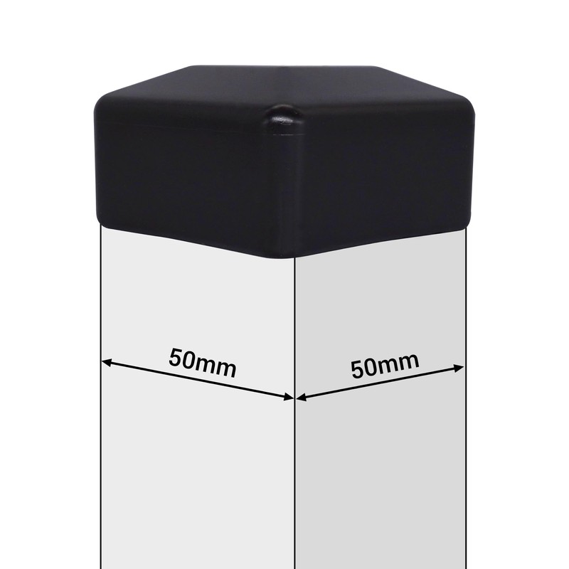 SKIR'CO (12 pcs) Fence Post Caps, Square 50 x 50