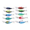 10Pcs Artificial Crankbait 3D Fishing Bait Fishing Accesories for Bass
