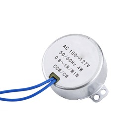 WQAPVHBG Small Electric Motors, AC 100 to 127V Mini Motor, CCW 4W Synchronous Motors for Electric Fans, Heaters, Crafts, Lamps, Lighting Fixtures and Other Devices, 0.8 to 1RPM