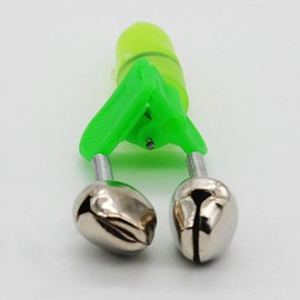 TypoGrove 3Pcs Fishing Rod Tip Bite Alert Alarm Twin Bells with Night LED Light Lamp Fishing Bite Indicators Hunting and Fishing Fishing Accessorie