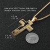HZMAN Stainless Steel Soccer Cross Necklace for Bible Necklace for