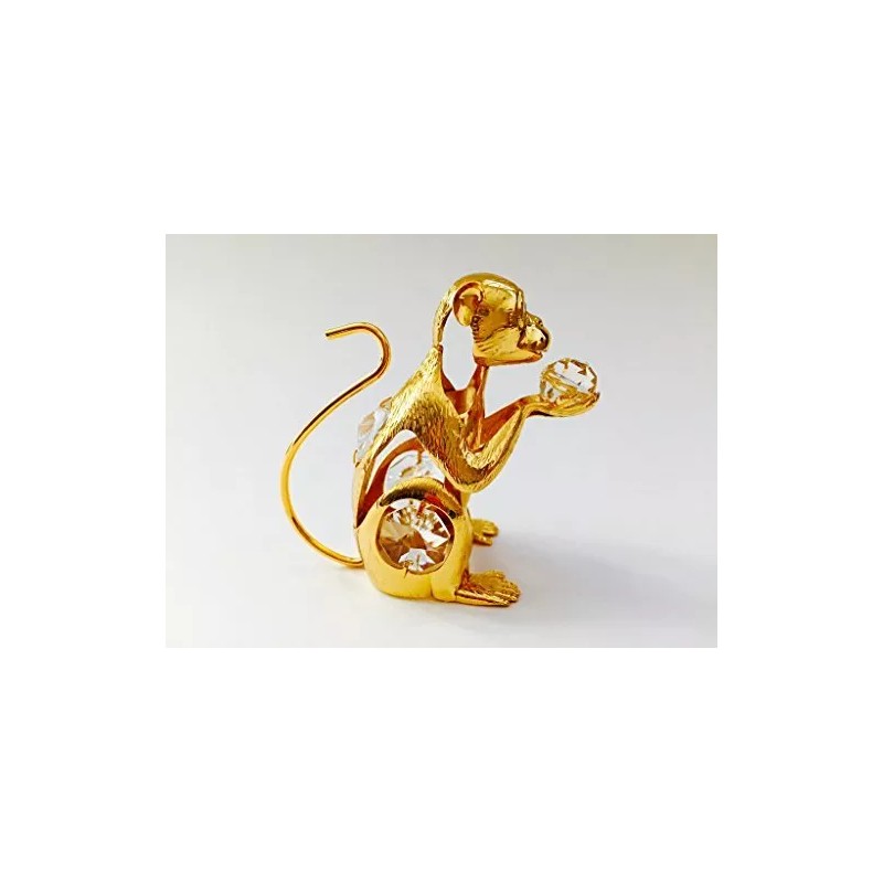 KG & C Year of Monkey FIGURINE - ORNAMENT 24KT