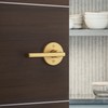 Kwikset Halifax Dummy Door Handle, Single Sided Lever for Closets,