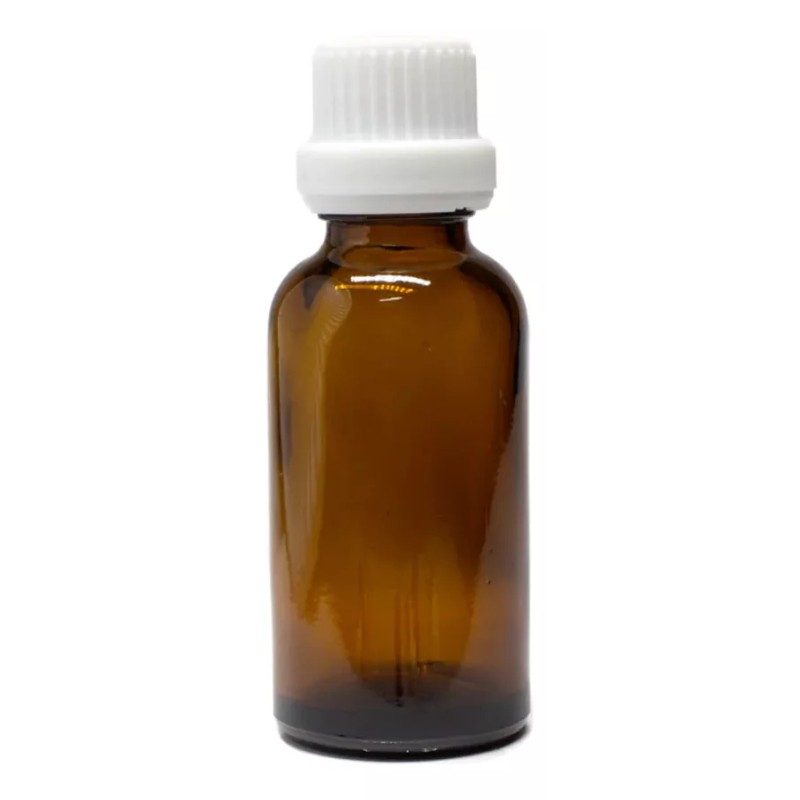 Meliars Frasco Gotero Ambar Con Inserto 30 Ml Tapa Blanca