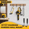Dabolang 2PCS Chainsaw Holder,Chainsaw Hanger Wall Mount,Heavy Duty Chainsaw Rack,Weed