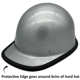 MSA Skullgard Cap Style with Ratchet Suspension - Custom Silver - Protective Edge