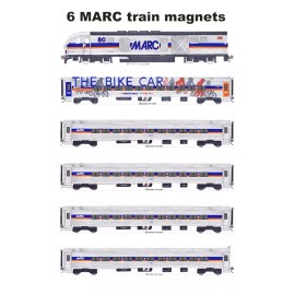 MARC (Maryland Area Regional Commuter) Train 6 magnets Andy Fletcher