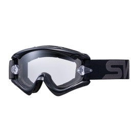 SWANS MX-RUSH-PET BK/G Motorcycle Goggles, Black x Gray