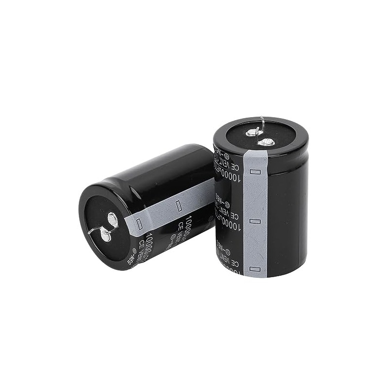 2Pcs 10000Uf Electrolytic Capacitor,100V Electrolytic Capacitor 105℃ 35X50Mm,High Precision and