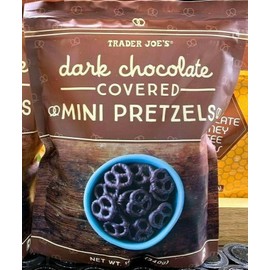Trader Joe's Dark Chocolate Covered Mini Pretzels 12 oz