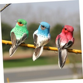 CAXUSD Vivid Tree Decor 6pcs Foam Tree Bird Sculptures for Garden Landscape Yard Adornment and Boys and Girls Play