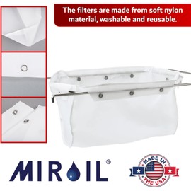 Miroil, RB33PS Fryer Filter Bag, MirOil EZ Flow Filter Bag, Part 12849, For Heavy Crumbloads, Suitable for 16 Qt or 28 lb Polishing Oil, Durable, Easy to Clean with Hot Water - No Frame