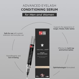 DS Laboratories Spectral.LASH Eyelash Growth Serum - Lash Serum for Eyelash Growth and Thickness, Eye Lash Growth Serum, Eyelash Conditioner, Eyelash Serum to Grow Lashes, Safe for Eyelash Extensions | DS Laboratories