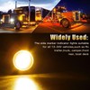 ALFU 20pcs (10pcs Amber + 10pcs Red) 3/4" Round LED