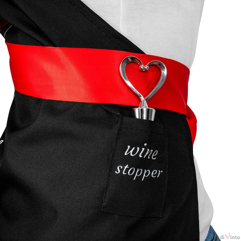 diVinto Woman Cooking Apron with Stopper and Pockets, BBQ apron,