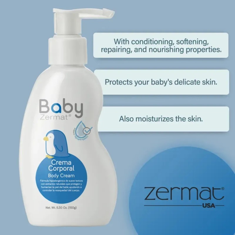 Zermat | Crema Corporal Baby | Para Bebé | 150gr