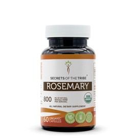 Secrets of the Tribe Rosemary USDA Organic | Made with Vegetarian Capsules and Certified Organic Rosemary (Rosmarinus Officinalis) Dried Leaf (60 Capsules)