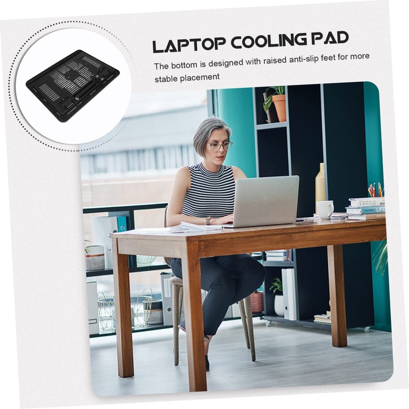 COHEALI Ultra Slim Laptop Cooling Pad Quiet Fan Adjustable Laptop