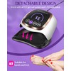 UV LED Nail Lamp, Gugusure Upgrade 180W Nail Dryer for