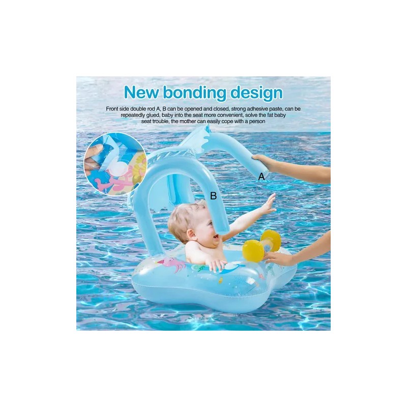 Flotadores Salvavidas Inflable Infantil Con Techo Para Bebé