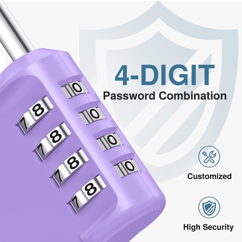 Puroma Combination Lock 4 Digit Waterproof Locker Locks Secure Outdoor