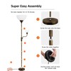 BoostArea Floor Lamps for Living Room, Standing Lamp, 71" Torchiere