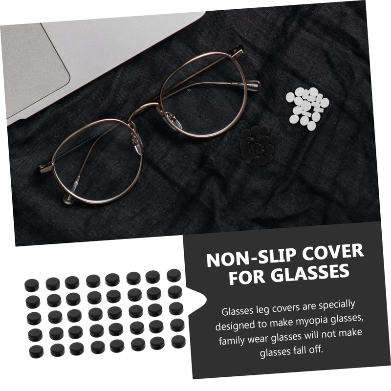 LALAFINA 40 Pcs Non Slip Oval Eyeglass Retainers Comfortable Ear